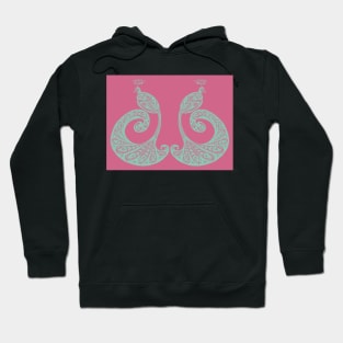 Be Proud - Perfectly Peacocks - Pink/Aqua Hoodie